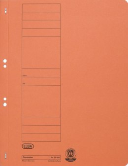Skoroszyt oczkowy A4 pomarańczowy karton 250g Elba (100551874) Elba