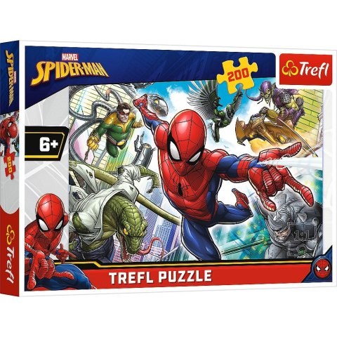 Puzzle Trefl Spiderman urodzony bohater 200 200 el. (13235) Trefl