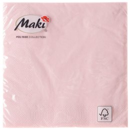Serwetki różowy papier [mm:] 330x330 Pol-mak (37) Pol-mak