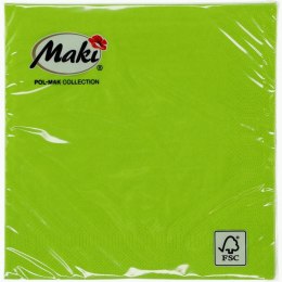 Serwetki zielony papier [mm:] 330x330 Pol-mak (21) Pol-mak