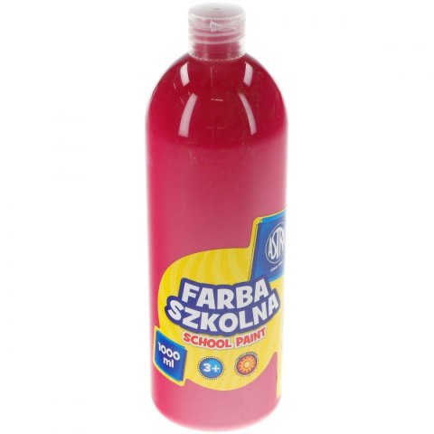 Farby plakatowe Astra szkolne kolor: różowy 1000ml 1 kolor. Astra