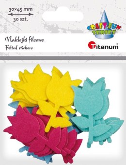 Naklejka (nalepka) Craft-Fun Series filcowe kwiaty Titanum (5007A) Titanum