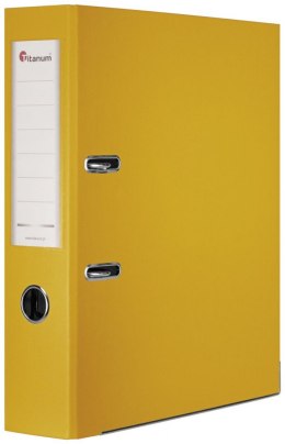 Segregator dźwigniowy Titanum A4 75mm żółty (08) Titanum