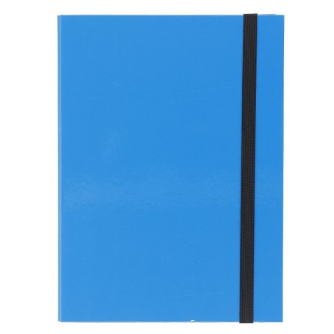 Teczka z szerokim grzbietem na gumkę box caribic A4 niebieski VauPe (341/19) VauPe
