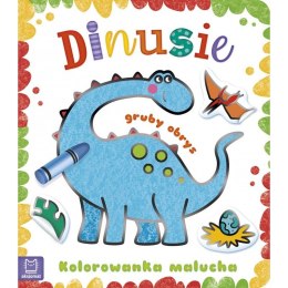 Książeczka edukacyjna Kolorowanka malucha z grubym obrysem. Dinusie Aksjomat Aksjomat