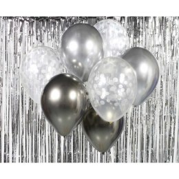 Balon foliowy Godan bukiet balonowy srebrno-grafitowy 12cal (BB-SRG7) Godan
