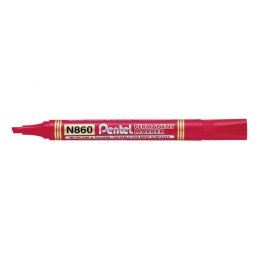 Marker permanentny Pentel, czerwony 1,2-4,5mm ścięta końcówka Pentel