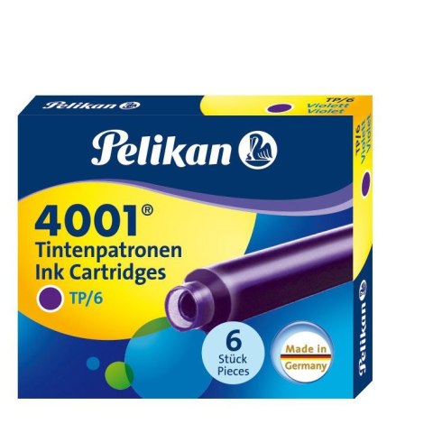 Naboje krótkie Pelikan TP/6 fioletowy (301697) Pelikan