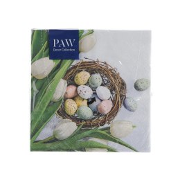 Serwetki Paw eggs and tulips mix bibuła [mm:] 330x330 (SDL062200) Paw