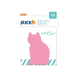 Notes samoprzylepny Stick'n kot różowy 50k [mm:] 70x70 (21774) Stick'n