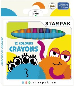 Kredki świecowe Starpak Monsters (512005) Starpak