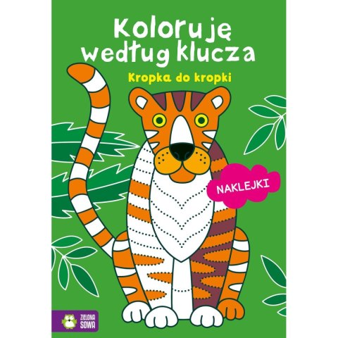 Książeczka edukacyjna Zielona Sowa Koloruję według klucza. Kropka do kropki Zielona Sowa