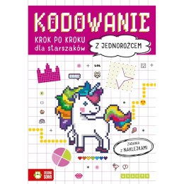 Książeczka edukacyjna kodowanie krok po kroku Dla starszaków.Z jednorożcem. Zielona Sowa Zielona Sowa