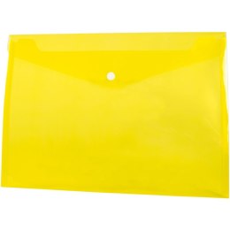 Teczka plastikowa na guzik koperta pp A4 żółty 140 mic. [mm:] 235x330 Tetis (BT611-Y) Tetis