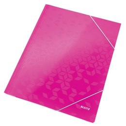 Teczka kartonowa na gumkę WOW A4 różowy metaliczny 80g Leitz (39820023) Leitz