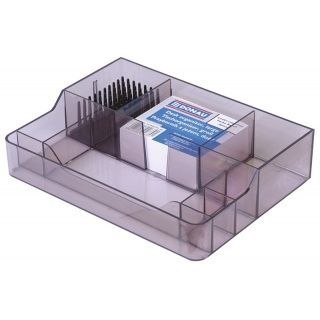 Przybornik na biurko dymny poliester Donau (7478001PL-02) Donau