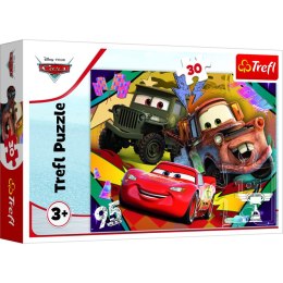 Puzzle Trefl Rozpędzone samochody 30 el. (18293) Trefl