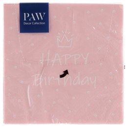 Serwetki Lunch Special Day, light pink mix bibuła [mm:] 330x330 Paw (SDL300304) Paw