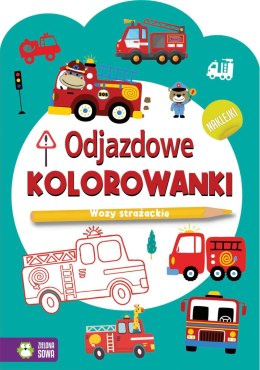 Książeczka edukacyjna Zielona Sowa Odjazdowe kolorowanki. Wozy strażackie Zielona Sowa