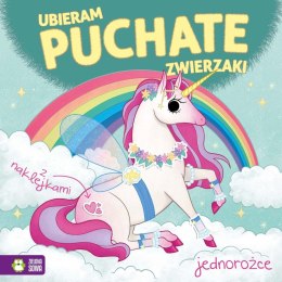 Książeczka edukacyjna Zielona Sowa Ubieram puchate zwierzaki. Jednorożce Zielona Sowa