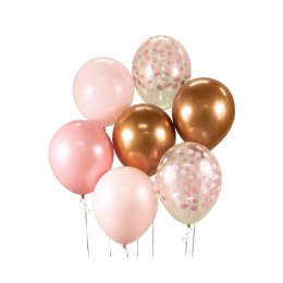 Balon gumowy Godan bukiet balonowy różowy metaliczny 300mm 12cal (BB-RMD7) Godan