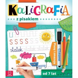 Książeczka edukacyjna Kaligrafia z pisakiem. Piszę i zmazuję od 7 lat Aksjomat Aksjomat