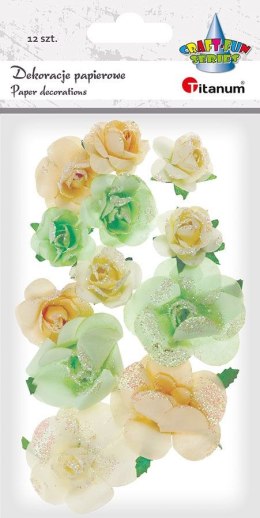 Ozdoba papierowa Titanum Craft-Fun Series kwiatki (22YX0825-12A) Titanum