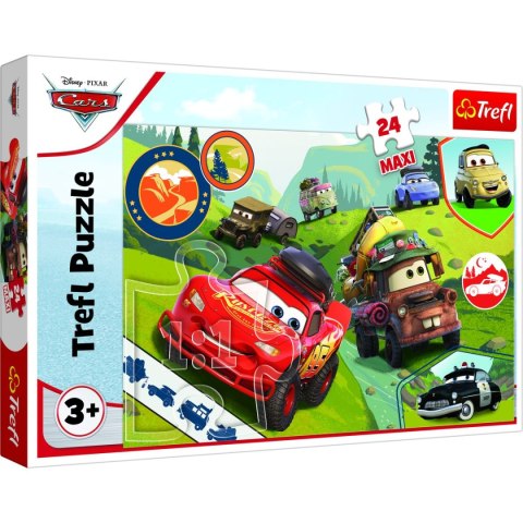 Puzzle Trefl Cars 3 Wesołe auta 24 el. (14352) Trefl