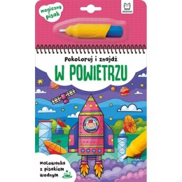 Książeczka edukacyjna Aksjomat Pokoloruj i znajdź w powietrzu. Malowanie z pisakiem wodnym. Aksjomat