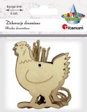 Ozdoba drewniana Titanum Craft-Fun Series kury (22MTL1007) Titanum