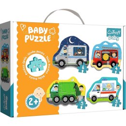 Puzzle Trefl puzzle baby classic pojazdy i zawody 3, 4, 5, 6 el. (36071) Trefl