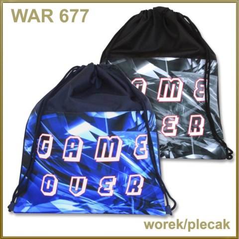 Plecak (worek) na sznurkach Warta Game Over (WAR-677) Warta