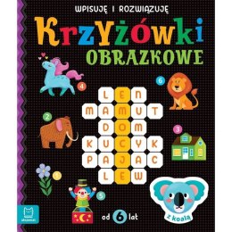 Książeczka edukacyjna Krzyżówki obrazkowe z koalą. Od 6 lat. Wpisuję i rozwiązuję Aksjomat Aksjomat