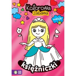 Książeczka edukacyjna Zielona Sowa Kolorowa zabawa Księżniczki Zielona Sowa