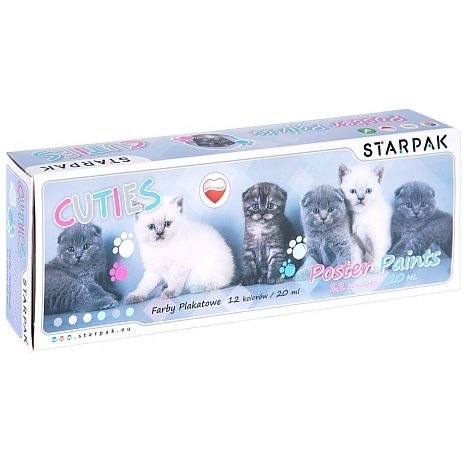 Farby plakatowe Starpak Enchantimals kolor: mix 20ml 12 kolor. (437220) Starpak