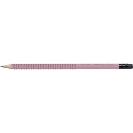 Ołówek Faber Castell Grip 2001 różowy z gumką B (217237 FC) Faber Castell