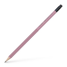 Ołówek Faber Castell Grip 2001 różowy z gumką B (217237 FC) Faber Castell
