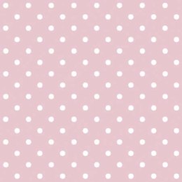 Serwetki Lunch Dots light pink mix nadruk bibuła [mm:] 330x330 Paw (SDL066013) Paw