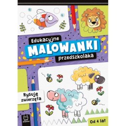 Książeczka edukacyjna Edukacyjne malowanki przedszkolaka. Rysuję zwierzęta Aksjomat Aksjomat