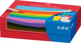 Farby plakatowe Faber Castell kolor: różne 20ml 6 kolor. (121040 FC) Faber Castell