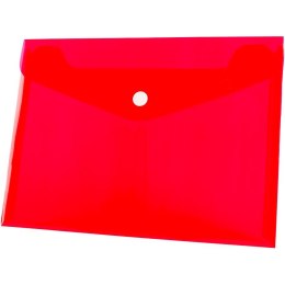 Teczka plastikowa na guzik koperta pp A5 czerwony 140 mic. [mm:] 165x225 Tetis (BT610-C) Tetis