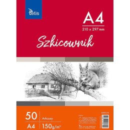 Blok artystyczny Tetis szkicownik A4 150g 50k (KB010-A4) Tetis