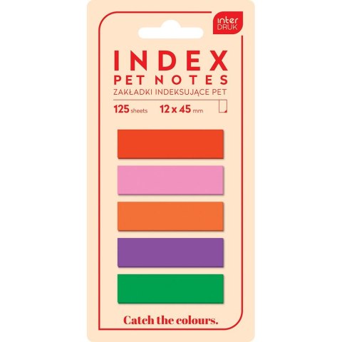 Zakładki indeksujące Interdruk PET CATCH THE COLOUR 125k [mm:] 120x450 (5902277327161) Interdruk