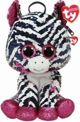 Pluszak Cekinowy plecak Fashion Zoey Zebra Meteor (TY95030) Meteor