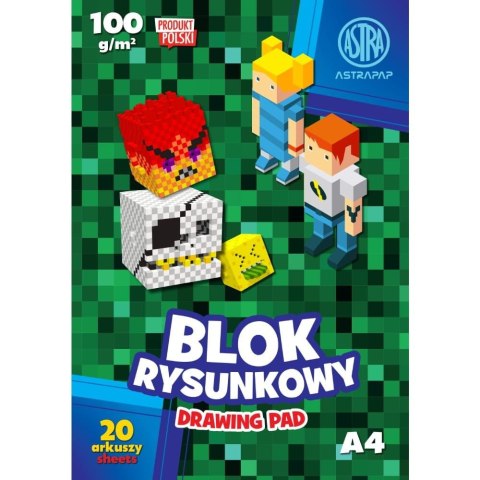 Blok rysunkowy Astrapap PIXEL A4 biały 20k (106022015) Astrapap