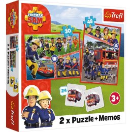 Puzzle Trefl Strażak Sam 2w1 el. (93334) Trefl