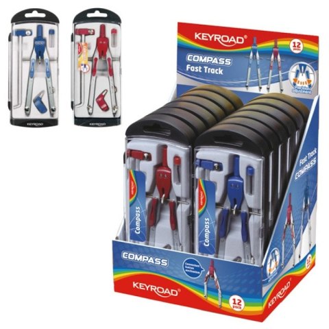 Cyrkiel Keyroad metalowy 4 el. (KR971412) Keyroad