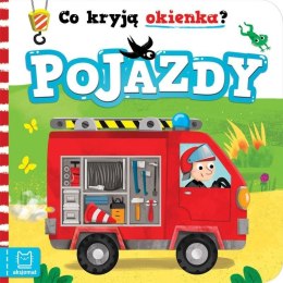 Książeczka edukacyjna Co kryją okienka? Pojazdy Aksjomat Aksjomat