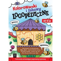 Książeczka edukacyjna Kolorowanki i zabawy logopedyczne. Ćwiczenia utrwalające poprawną wymowę. Od 6 lat Aksjomat Aksjomat