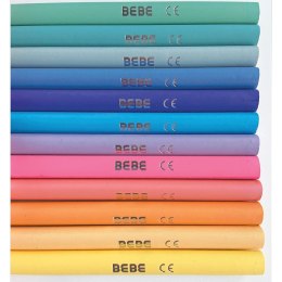 Kredki ołówkowe Bebe BB KIDS 12 kol trójkątne pastelowe 5902277329783 12 kol. (FSC100%) Bebe